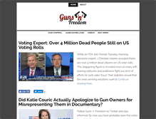 Tablet Screenshot of gunsnfreedom.com